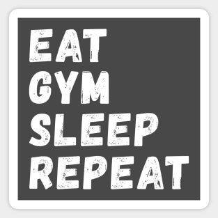 Eat Gym Sleep Repeat Magnet